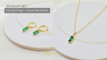 Load image into Gallery viewer, Bundle: Ivy Necklace + Aura Earrings