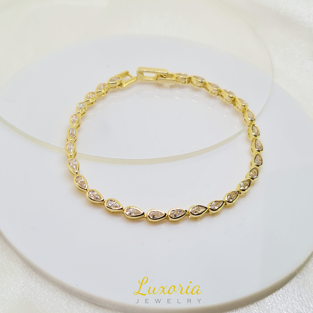 Celeste Tennis Bracelet (18K Gold Vermeil)