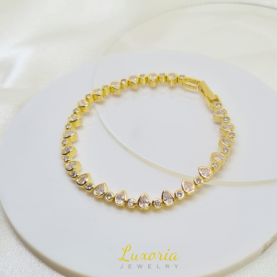 Cera Tennis Bracelet (18K Gold Vermeil)