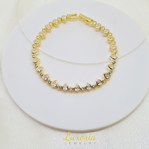 Cera Tennis Bracelet (18K Gold Vermeil)