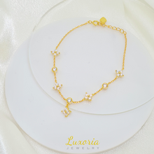 Load image into Gallery viewer, Bundle: Elara Necklace + Elysia Bracelet (18k Gold Vermeil)