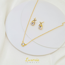 Load image into Gallery viewer, Bundle: Indira Necklace + Nadira Earrings (18k Gold Vermeil)