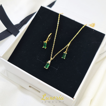 Load image into Gallery viewer, Bundle: Ivy Necklace + Aura Earrings