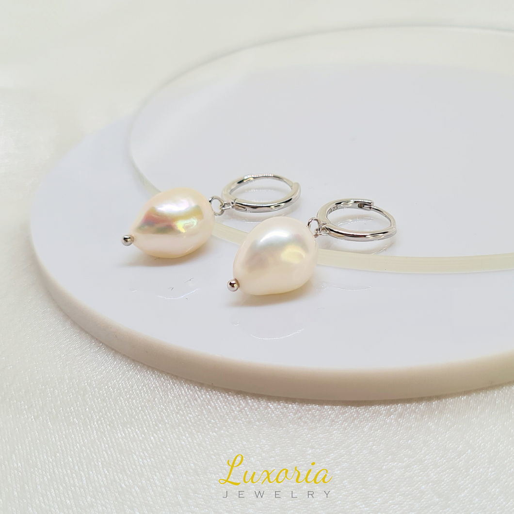 Mira Pearl Earrings (925 Sterling Silver)