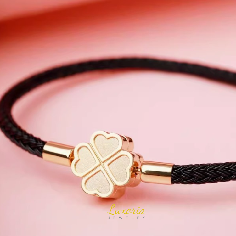 Raya Braided Leather Bracelet - Black